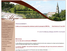 Tablet Screenshot of commune-abzac.fr
